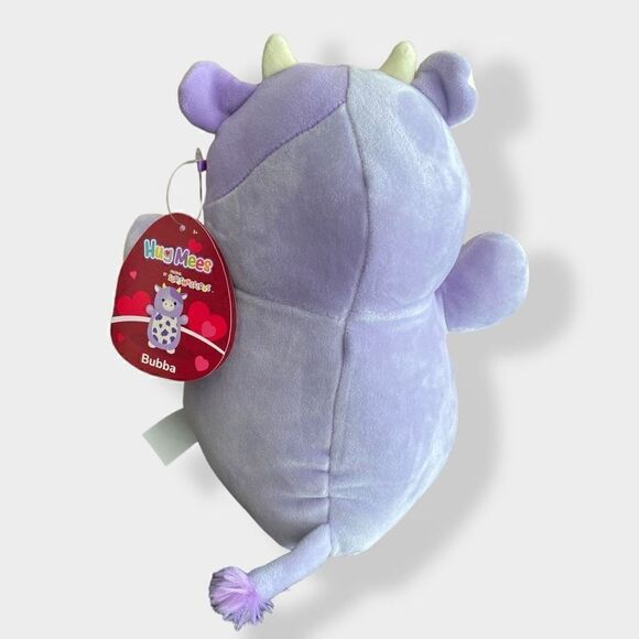 Squishmallows Kellytoy HugMees 10" Bubba the Purple Cow Plush Toy New (j) - Picture 5 of 11